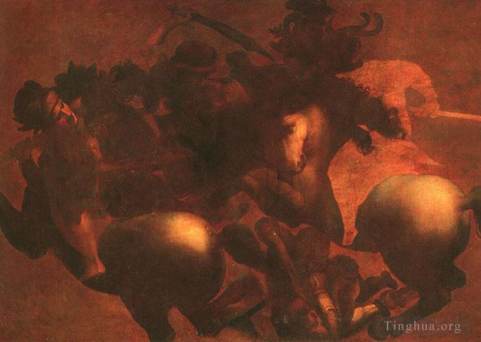 列奥纳多·达·芬奇 的各类绘画作品 -  《安吉亚里之战》