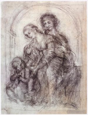 艺术家列奥纳多·达·芬奇作品《圣安妮设计》