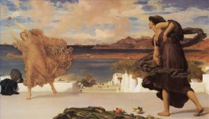 艺术家弗雷德里克·莱顿爵士作品《参加舞会的希腊女孩》