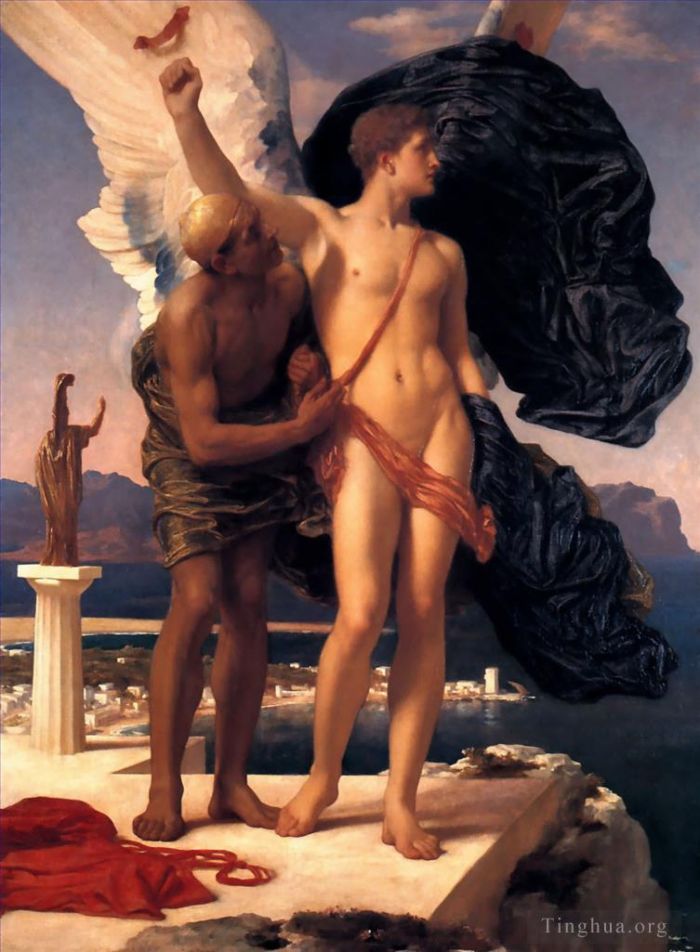 弗雷德里克·莱顿爵士 的油画作品 -  《伊卡洛斯》
