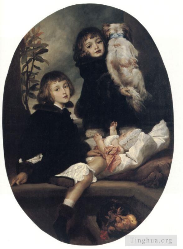 弗雷德里克·莱顿爵士 的油画作品 -  《艾达·阿德里安和弗雷德里克·玛丽亚特》