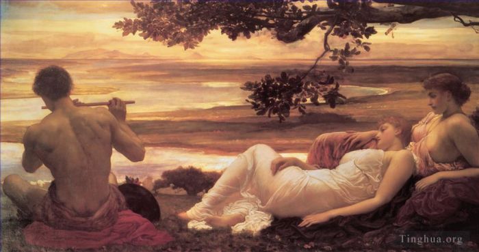 弗雷德里克·莱顿爵士 的油画作品 -  《牧歌》