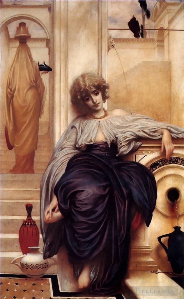 弗雷德里克·莱顿爵士 的油画作品 -  《沃特之歌,1860》