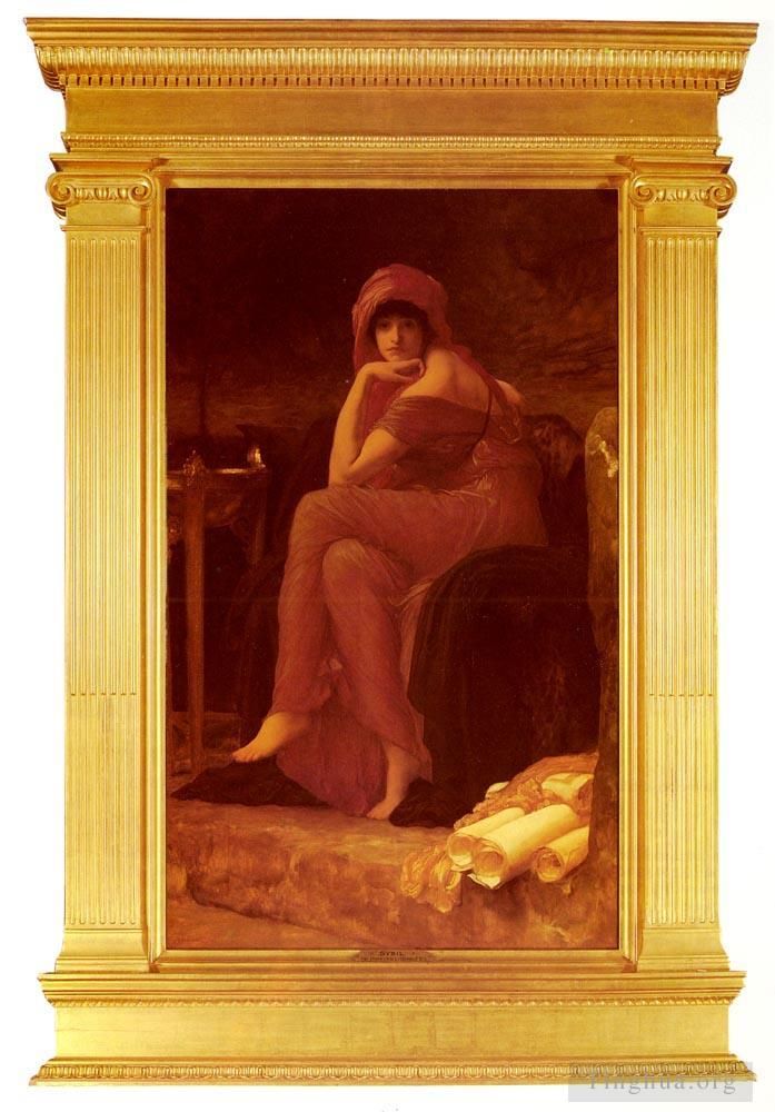 弗雷德里克·莱顿爵士 的油画作品 -  《西比尔》