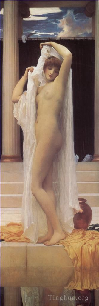 弗雷德里克·莱顿爵士 的油画作品 -  《普赛克之浴》
