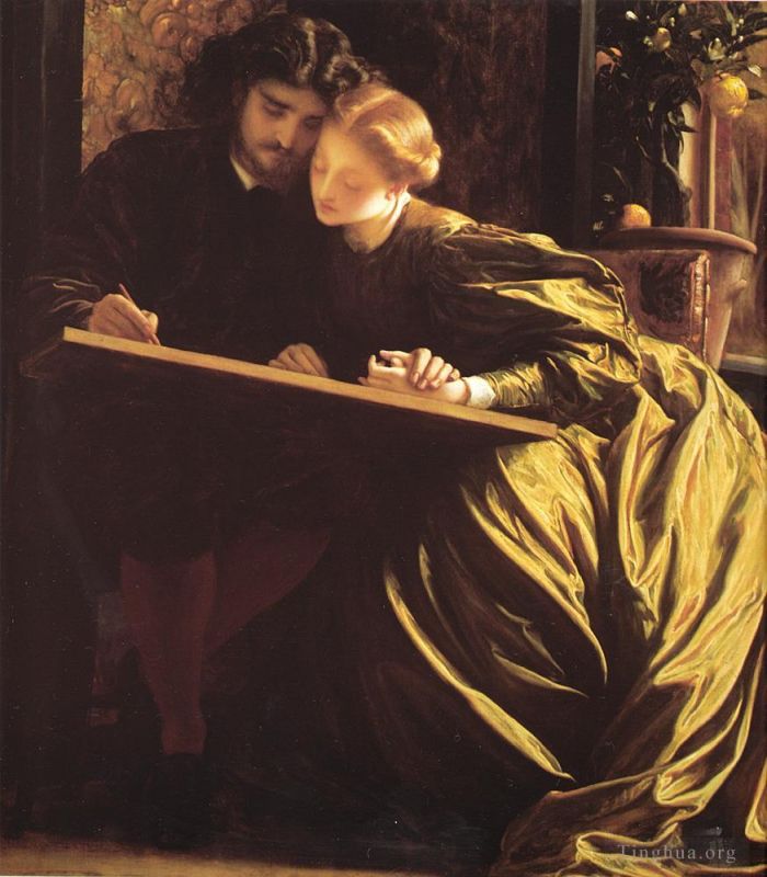 弗雷德里克·莱顿爵士 的油画作品 -  《画家的蜜月》
