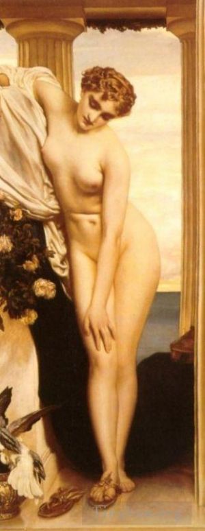 艺术家弗雷德里克·莱顿爵士作品《维纳斯脱衣沐浴,1866》
