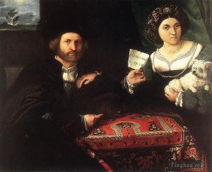 艺术家洛伦佐·洛托作品《第1523章,夫妻》