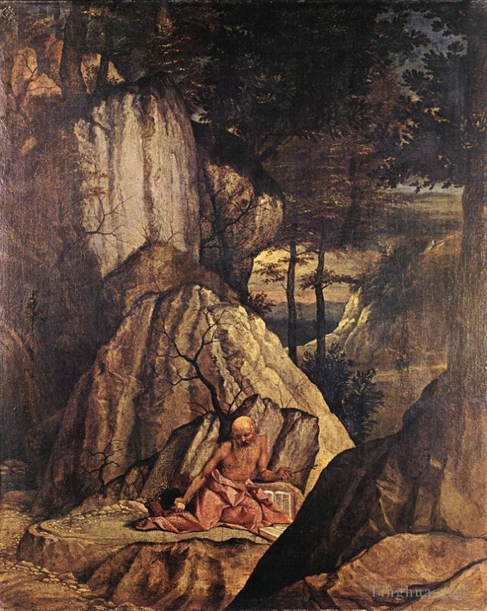 洛伦佐·洛托 的油画作品 -  《忏悔者圣杰罗姆》