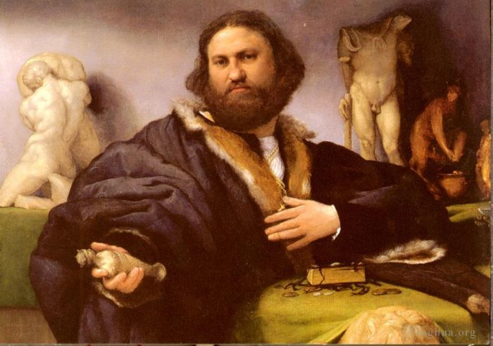 洛伦佐·洛托 的油画作品 -  《安德里亚·奥多尼的肖像》