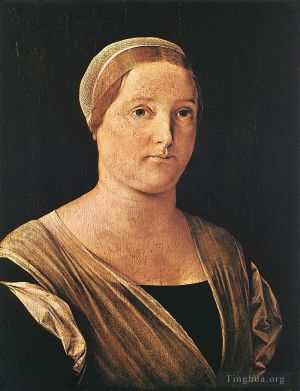 艺术家洛伦佐·洛托作品《一个女人的肖像》