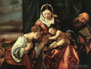 艺术家洛伦佐·洛托作品《圣凯瑟琳的神秘婚姻》