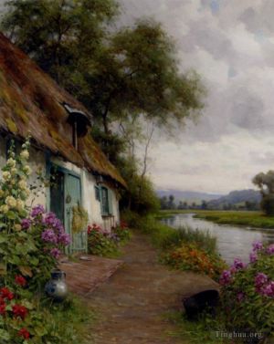 艺术家路易斯·阿斯顿 ·奈特作品《河边小屋》