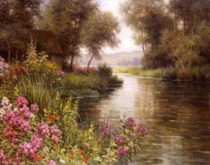 艺术家路易斯·阿斯顿 ·奈特作品《河边之花》