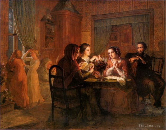 路易斯·詹莫特 的油画作品 -  《6le,toit,patnernel,诗》