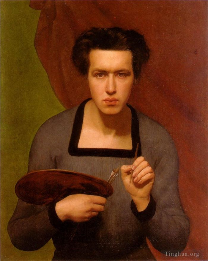 路易斯·詹莫特 的油画作品 -  《艺术家肖像》