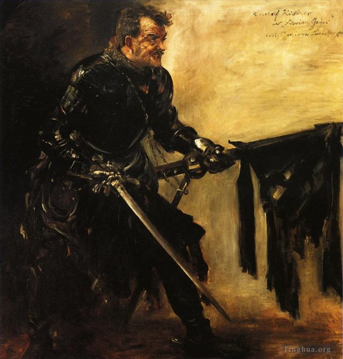 洛维斯·科林斯 的油画作品 -  《鲁道夫·里特纳,饰,Florian,Geyer,第一版》