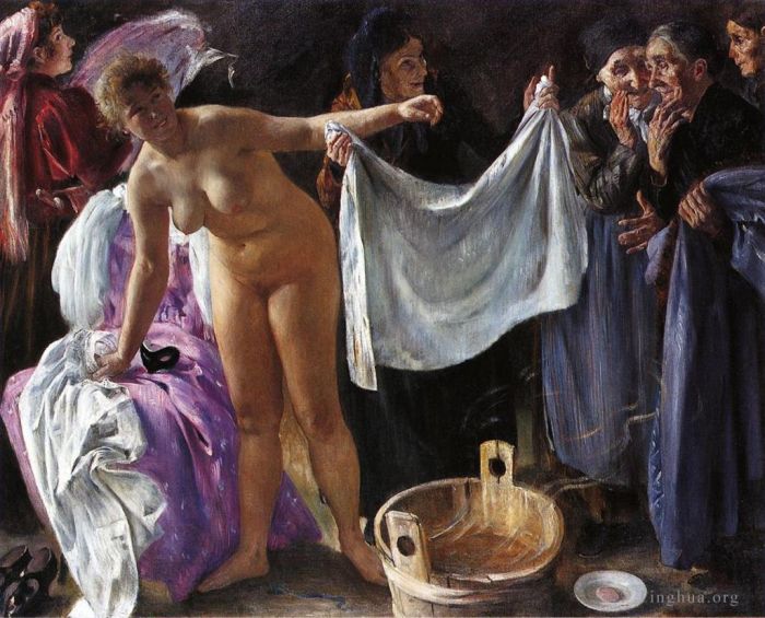 洛维斯·科林斯 的油画作品 -  《女巫》