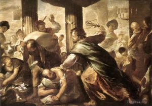 艺术家卢卡·焦尔达诺作品《基督洁净圣殿》