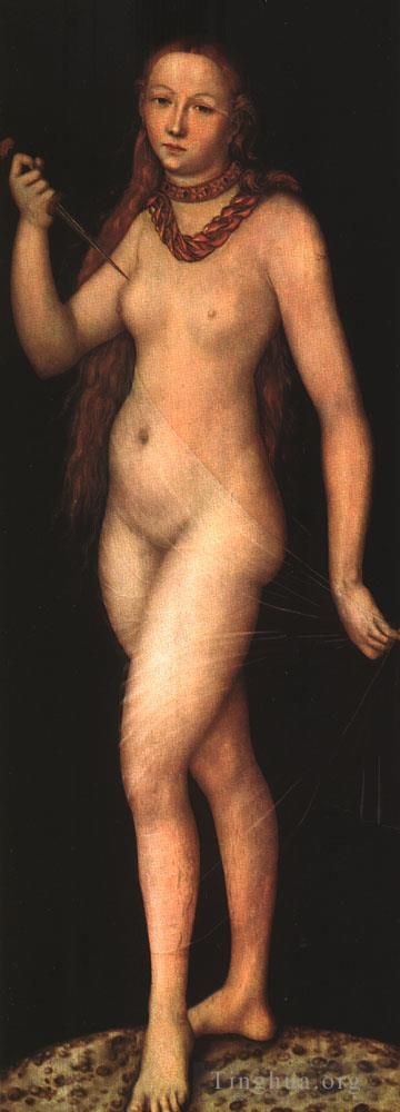 老卢卡斯·克拉纳赫 的油画作品 -  《卢克丽霞》