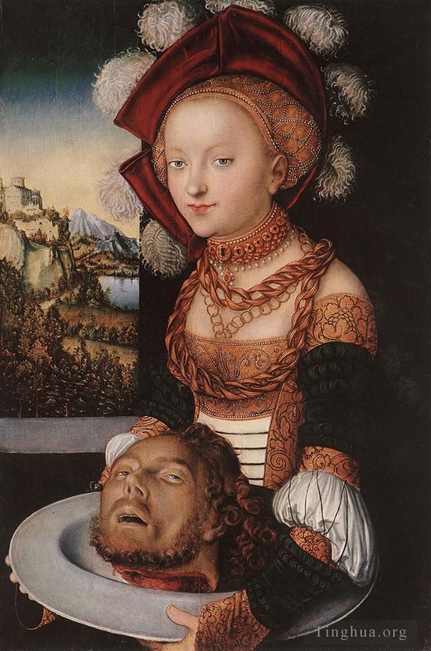 老卢卡斯·克拉纳赫 的油画作品 -  《莎乐美,1530》