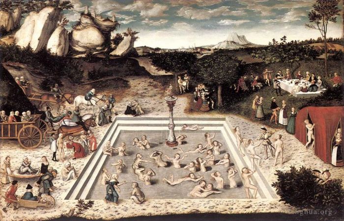 老卢卡斯·克拉纳赫 的油画作品 -  《青春之泉》