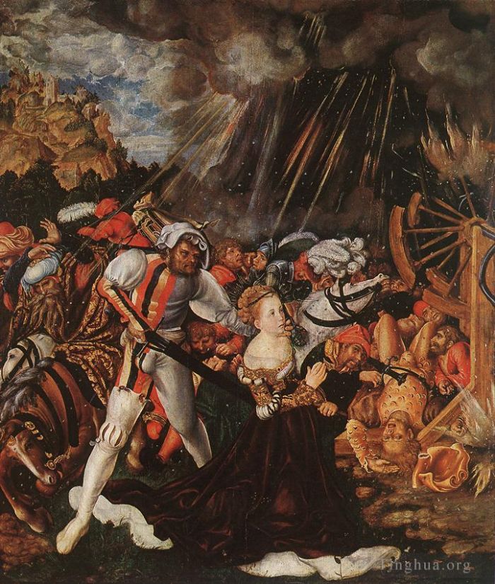 老卢卡斯·克拉纳赫 的油画作品 -  《圣凯瑟琳的殉难》