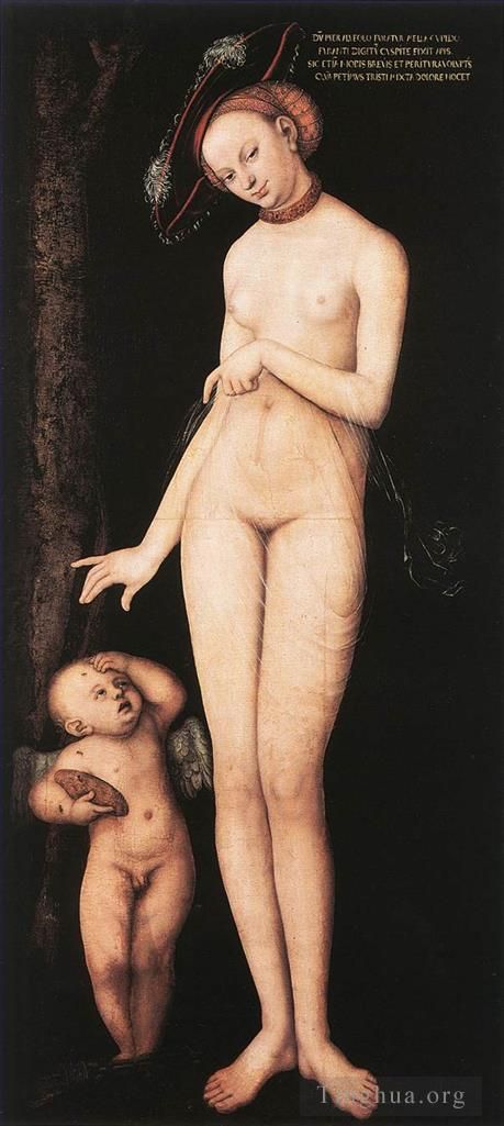 老卢卡斯·克拉纳赫 的油画作品 -  《维纳斯和丘比特,1531》