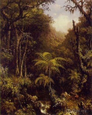 艺术家马丁·约翰逊·赫德作品《巴西森林》