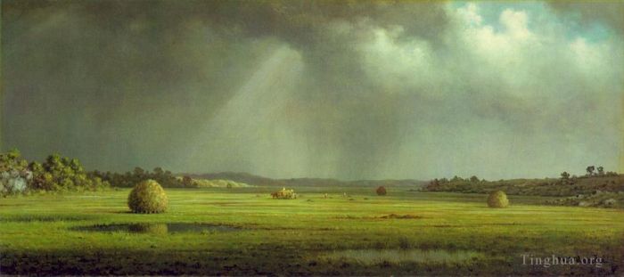 马丁·约翰逊·赫德 的油画作品 -  《纽伯里波特梅多斯》
