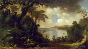 艺术家马丁·约翰逊·赫德作品《牙买加蕨树步道的景观》