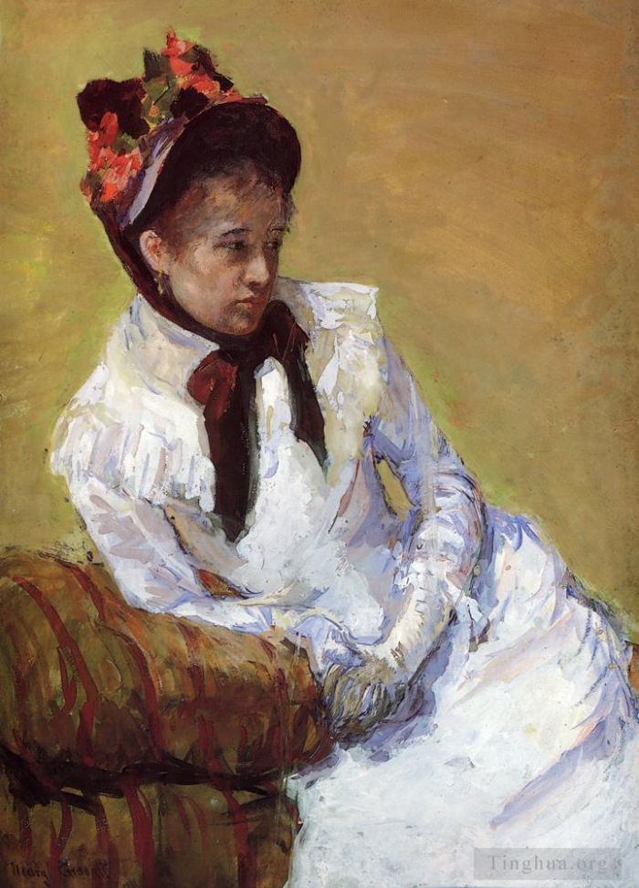 玛丽·史帝文森·卡萨特 的油画作品 -  《艺术家肖像》