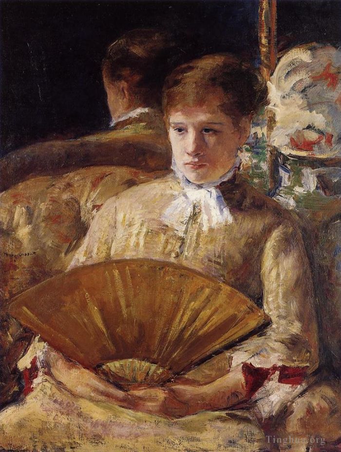 玛丽·史帝文森·卡萨特 的油画作品 -  《一位女士又名玛丽·埃里森小姐的肖像》