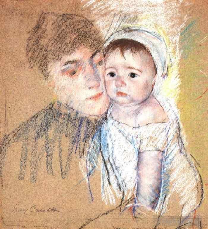 玛丽·史帝文森·卡萨特 的各类绘画作品 -  《宝贝比尔,(Baby,Bill)》