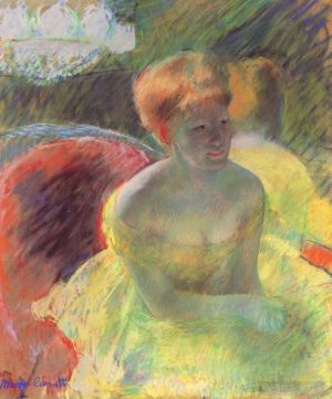 艺术家玛丽·史帝文森·卡萨特作品《莉迪亚靠在她的手臂上》