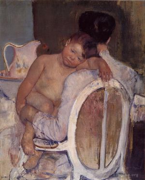 艺术家玛丽·史帝文森·卡萨特作品《母亲怀里抱着孩子》