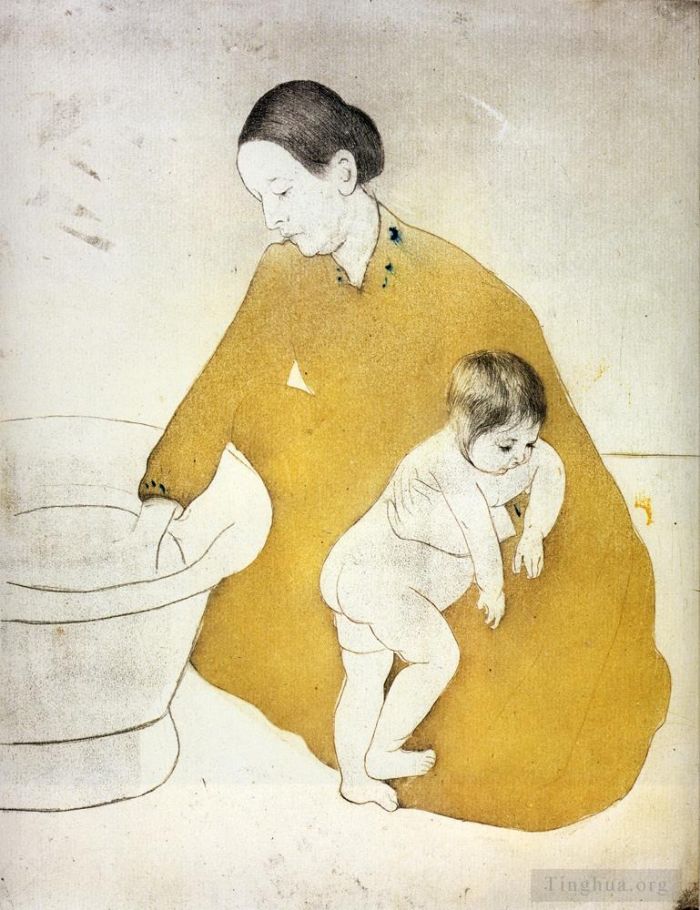 玛丽·史帝文森·卡萨特 的各类绘画作品 -  《巴斯,1891》