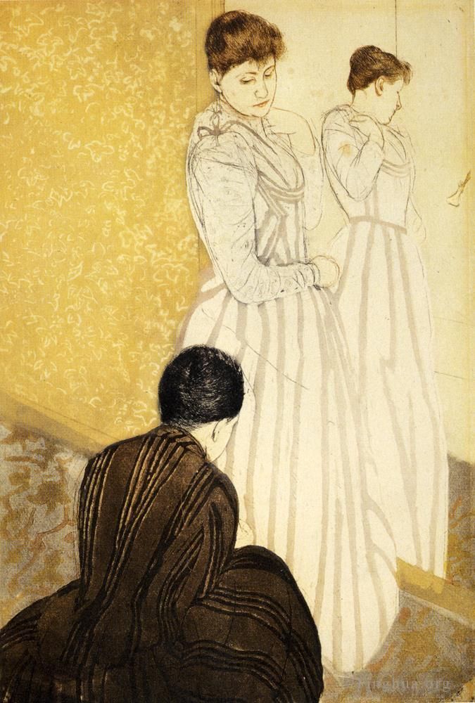 玛丽·史帝文森·卡萨特 的各类绘画作品 -  《配件》