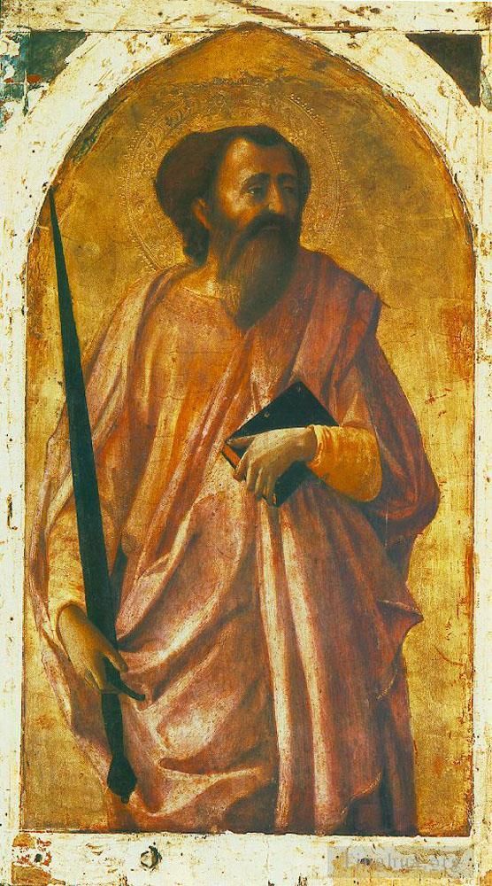马萨乔 的各类绘画作品 -  《圣保罗》