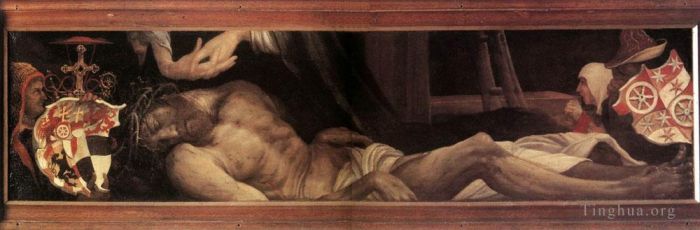 马蒂亚斯·格吕内瓦尔德 的油画作品 -  《哀悼基督》