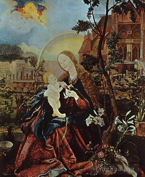 马蒂亚斯·格吕内瓦尔德 的油画作品 -  《斯塔帕赫麦当娜》