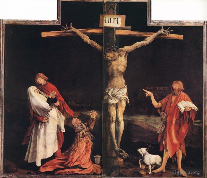 马蒂亚斯·格吕内瓦尔德 的油画作品 -  《受难》