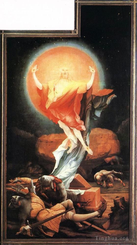 马蒂亚斯·格吕内瓦尔德 的油画作品 -  《复活》