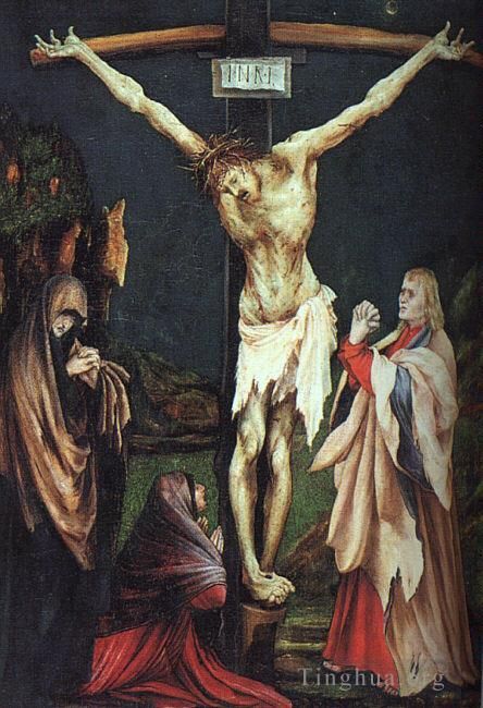 马蒂亚斯·格吕内瓦尔德 的油画作品 -  《小受难》