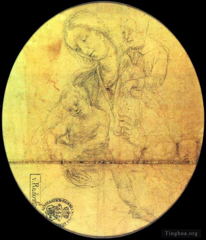马蒂亚斯·格吕内瓦尔德 的各类绘画作品 -  《儿童和青年圣约翰》