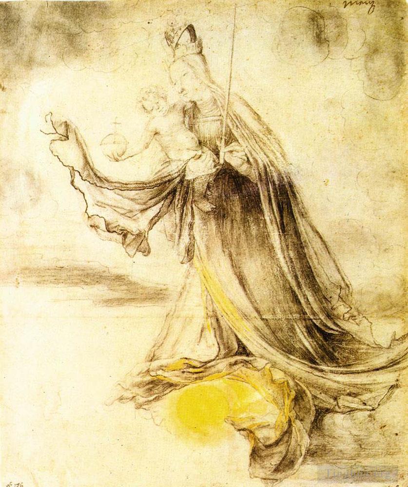 马蒂亚斯·格吕内瓦尔德作品《玛丽的脚下有太阳》
