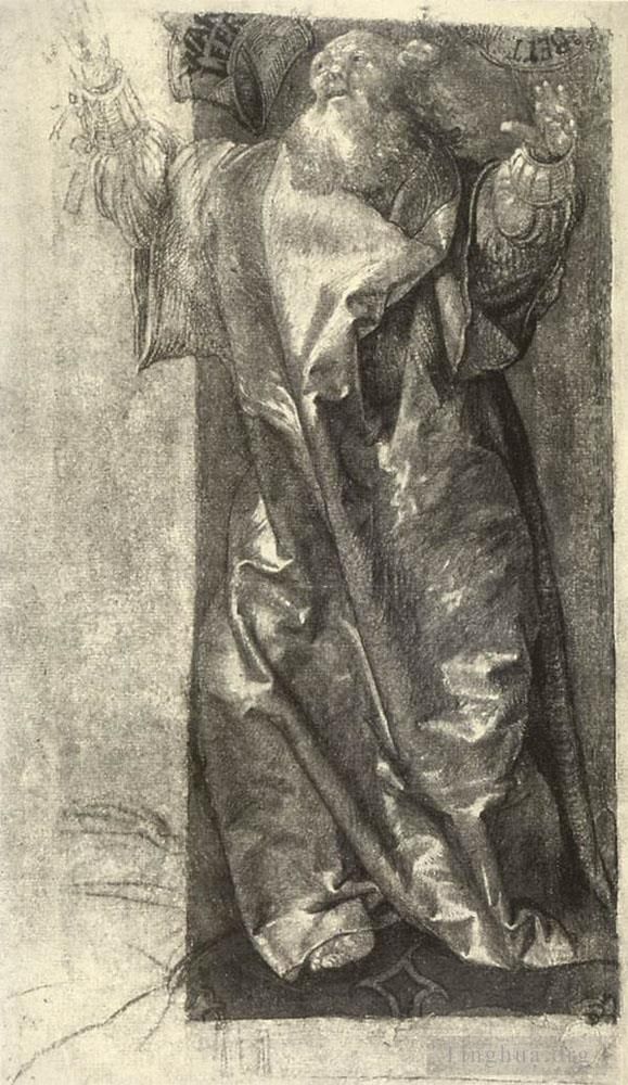 马蒂亚斯·格吕内瓦尔德 的各类绘画作品 -  《摩西,1511》