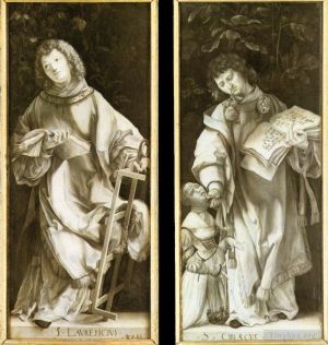 艺术家马蒂亚斯·格吕内瓦尔德作品《圣劳伦斯和圣西里库斯》