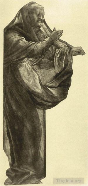 艺术家马蒂亚斯·格吕内瓦尔德作品《使徒研究,2》