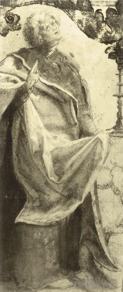 马蒂亚斯·格吕内瓦尔德 的各类绘画作品 -  《使徒研究》